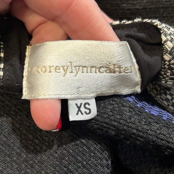 Anthropologie Corey Lynn Carter Peplum Striped Top XS - Picture 4 of 5